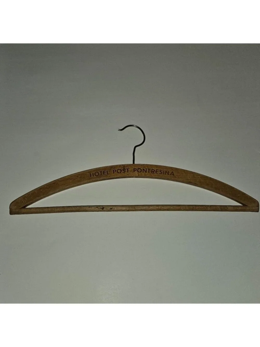 Hotel Post Pontresina Wooden Hanger Switzerland Souvenir 15.5